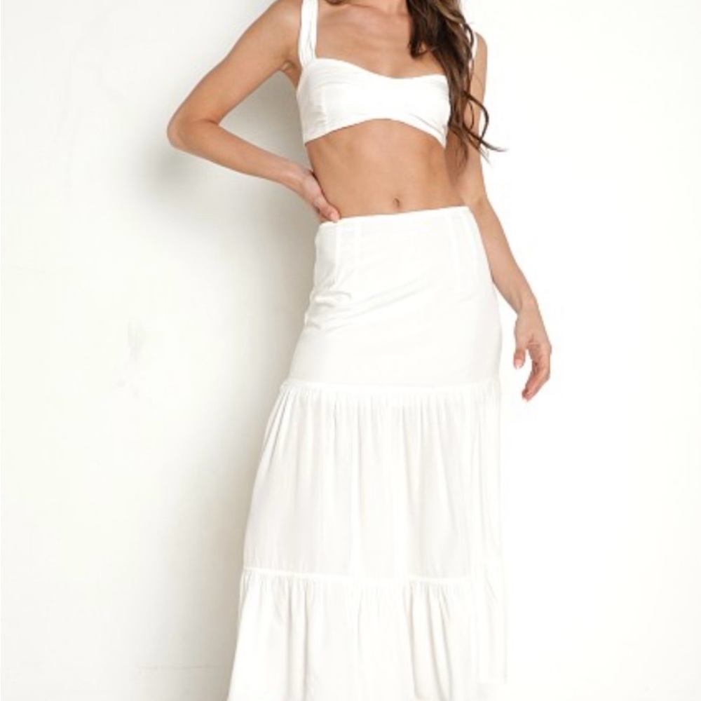 Indah Adeline skirt in Ivory